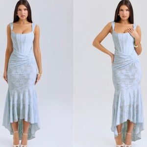 HOUSE OF CB 'Cesca' Bluebell Floral Maxi Dress